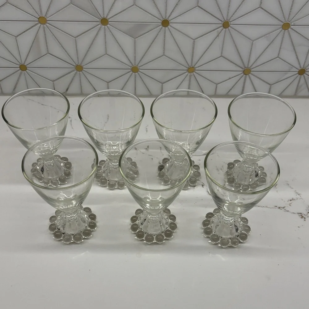 Vintage Anchor Hocking Berwick Boopie 4oz Cordial Glasses, Set of 7